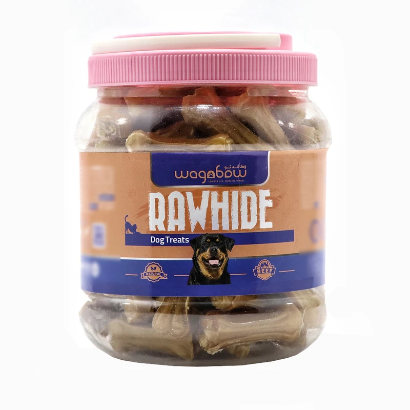 تشویقی سگ وگن بو مدل استخوان ژلاتینی GB5 بدون طعم وزن 800 گرم