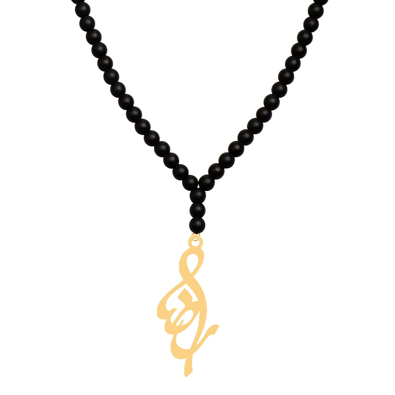 گردنبند طلا 18 عیار زنانه کرابو طرح رضا مدل Kr7134