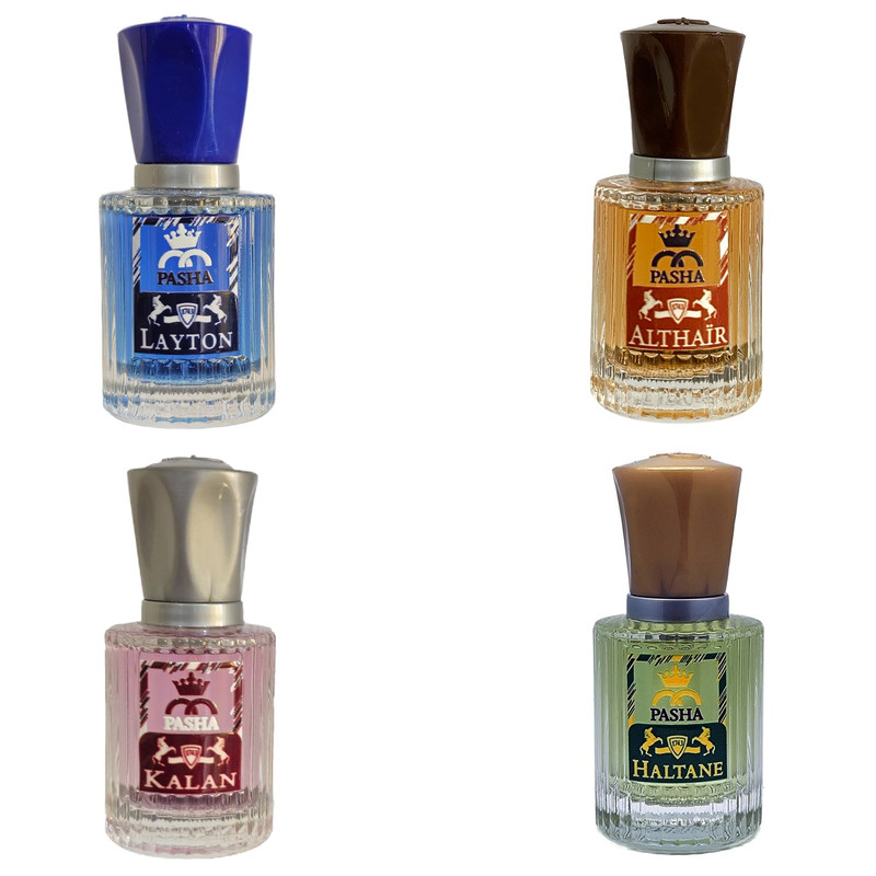 عطر جیبی مردانه پاشا مدل Marly Collection با رایحه گرم حجم 30 میلی‌لیتر بسته 4 عددی