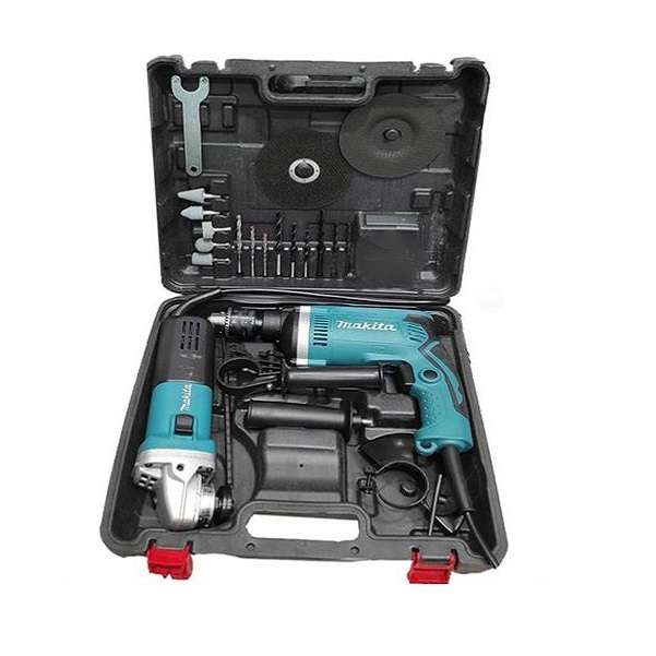 دریل چکشی و مینی فرز ماکیتا مدل 05 مجموعه 23 عددی