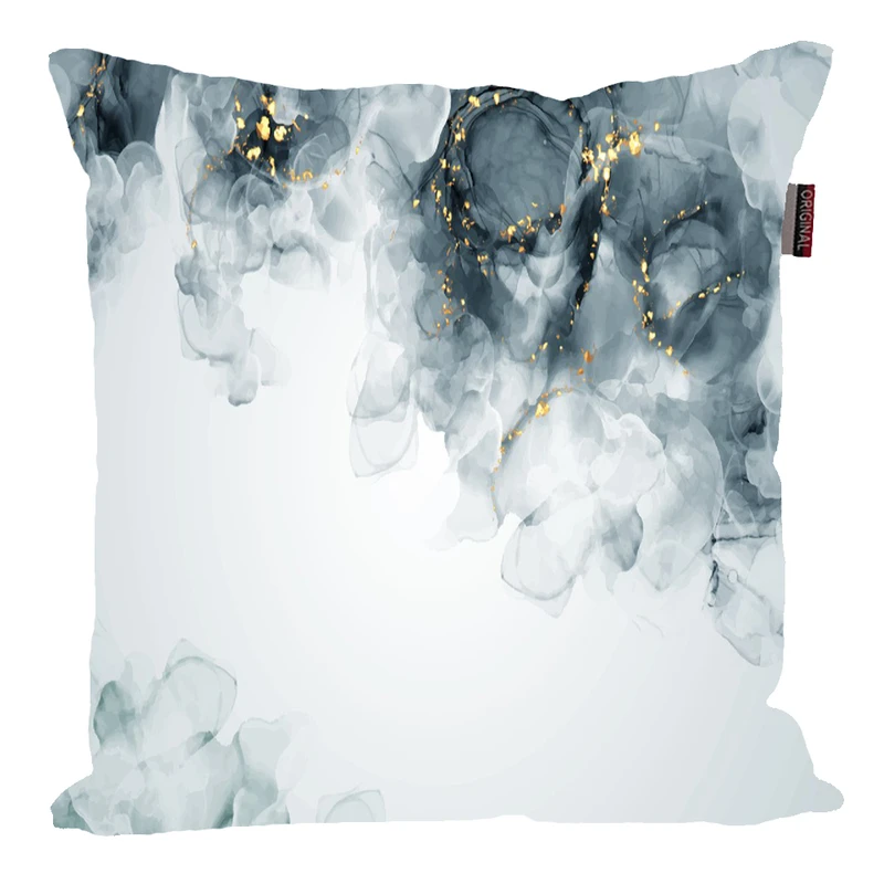 کوسن پاد آفرین مدل فانتزی طرح رنگ سنگ مرمر کد p333