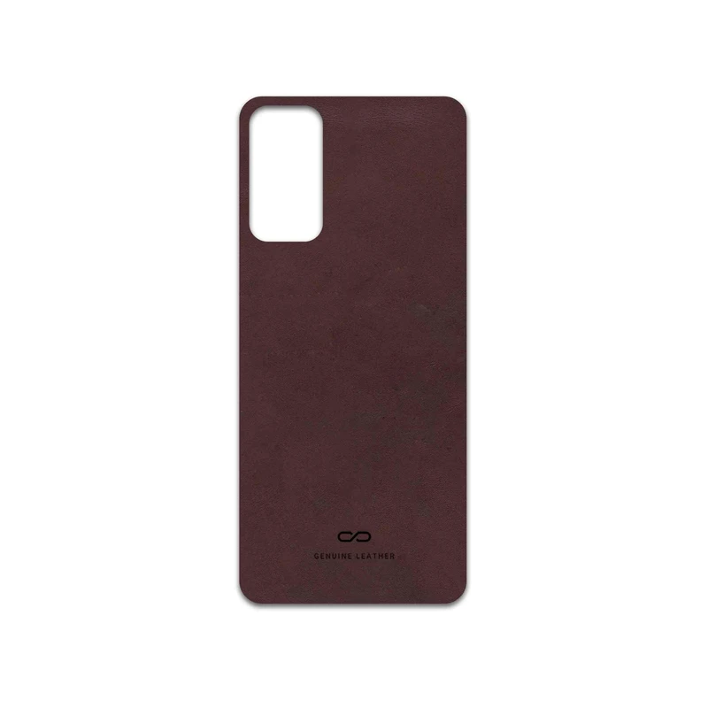 برچسب پوششی ماهوت مدل Matte-Dark-Brown-Leather مناسب برای گوشی موبایل سامسونگ Galaxy F13