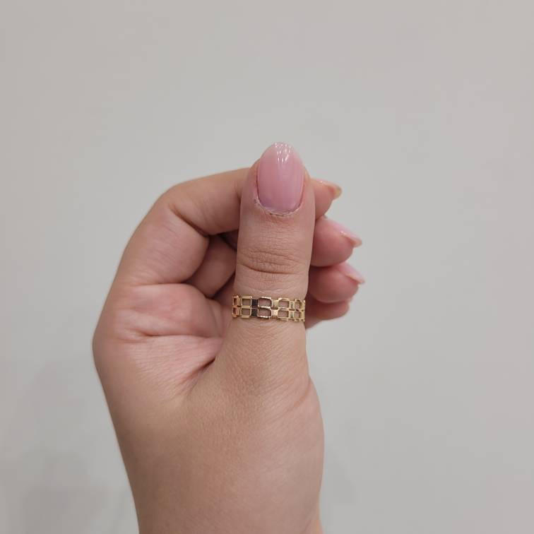 انگشتر طلا 18 عیار زنانه مان گالری مدل مینیمال کد RN01-0037653  - 4
