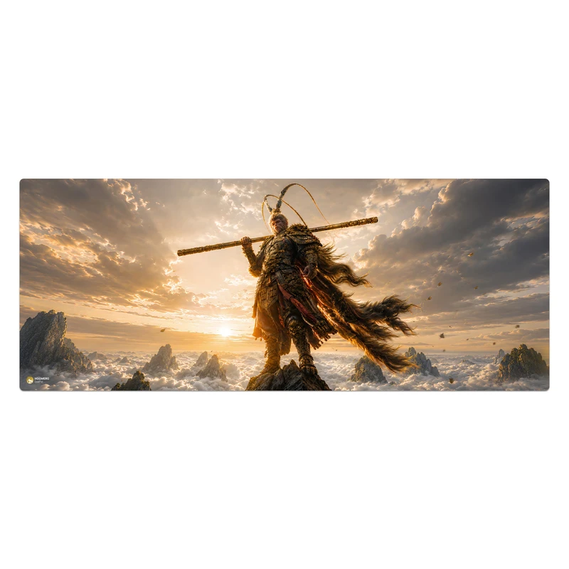 ماوس پد هومرو مدل HX587 طرح Black Myth Wukong سایز 40x100 سانتی‌متر