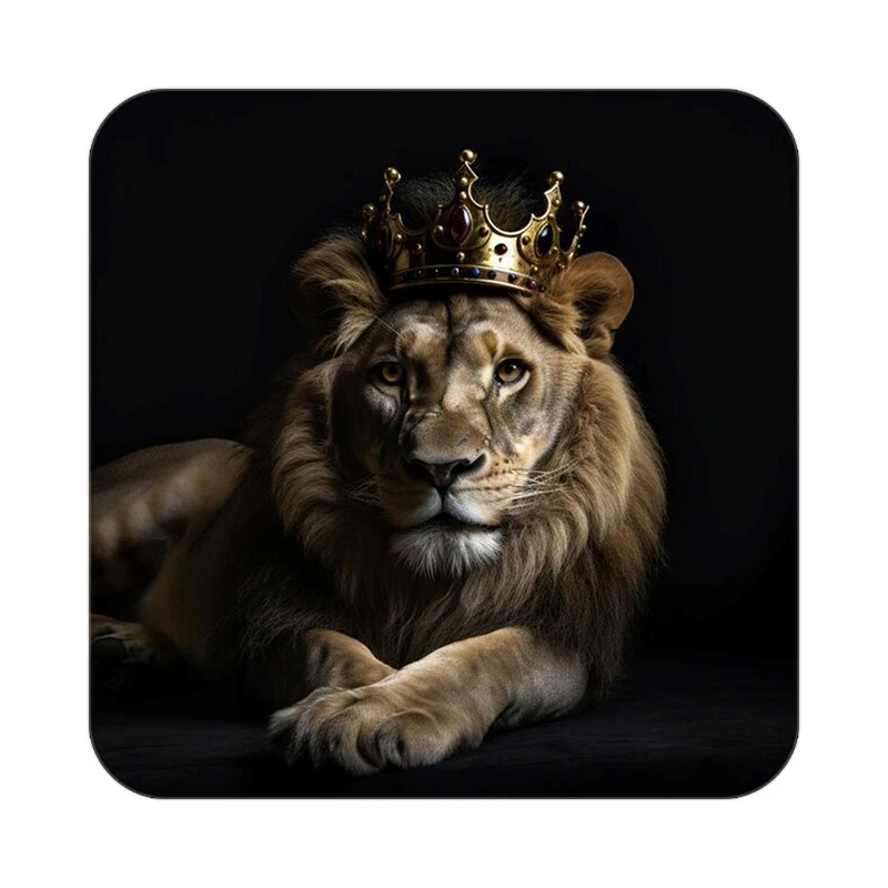 زیر لیوانی کاکتی طرح شیر مدل mp23056