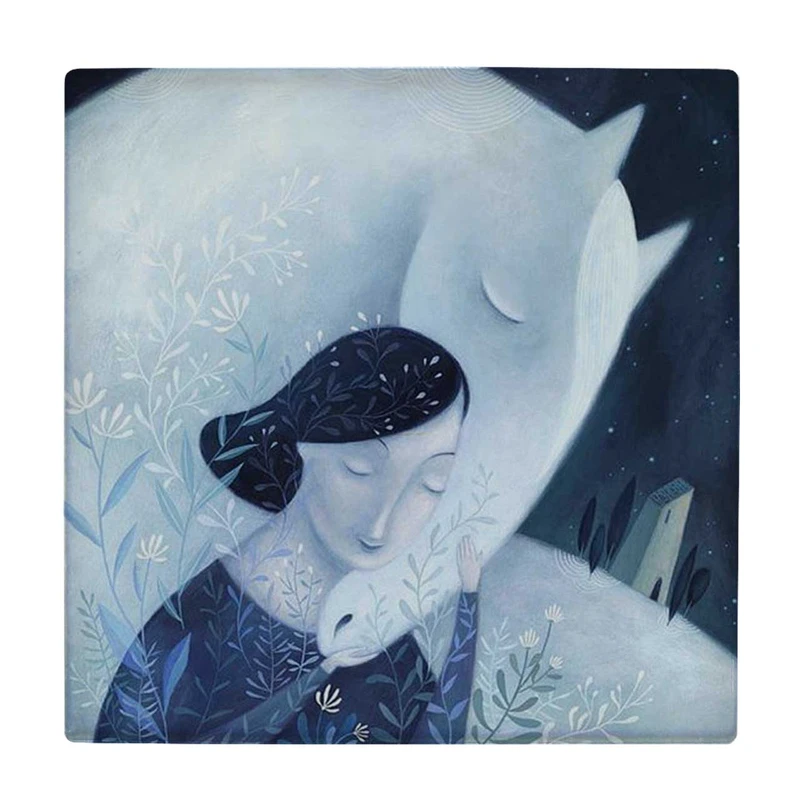 زیر لیوانی طرح دختر و اسب کد    3251218_494