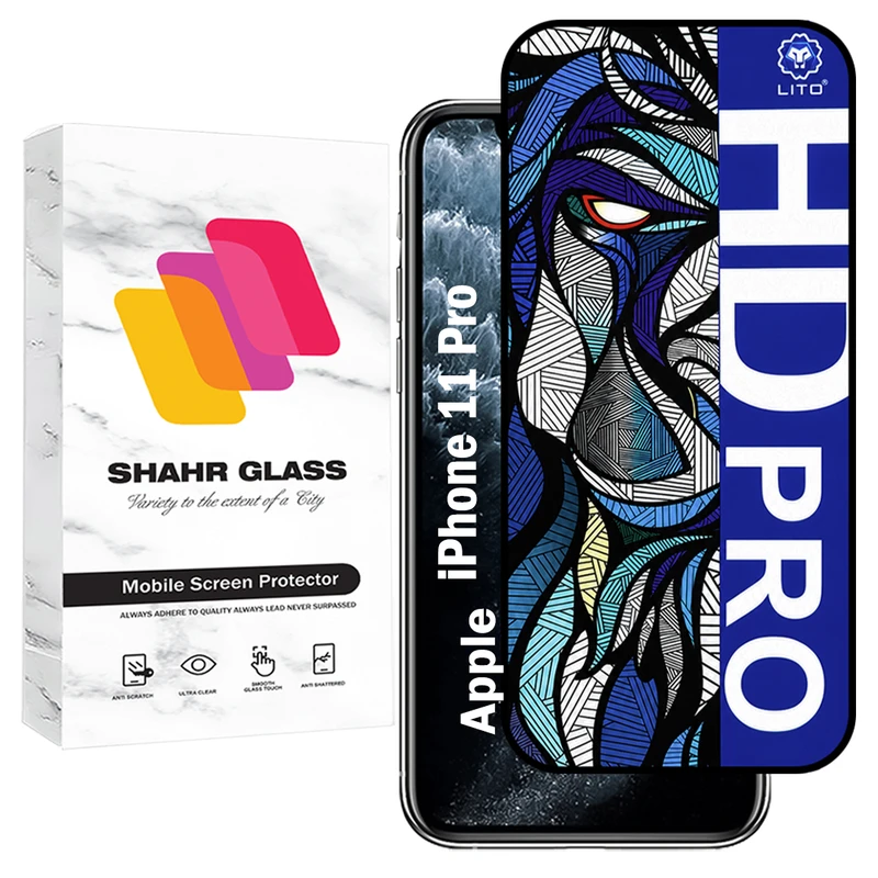 محافظ صفحه نمایش شهر گلس مدل LITOHDS مناسب برای گوشی موبایل اپل iPhone 11 Pro