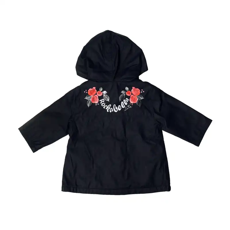 بارانی دخترانه طرح گلدار کد B01