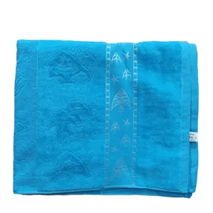 حوله حمام ماندگار طرح آکواریوم سایز 100x160 سانتی متر