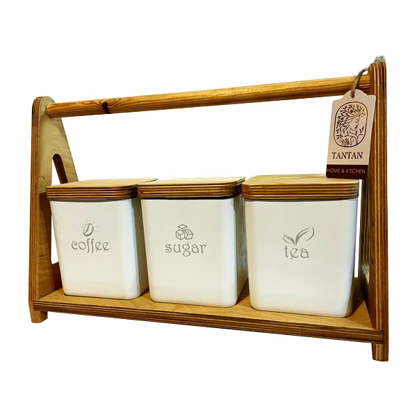 بانکه تن تن مدل رایکا مجموعه 3 عددی به همراه استند