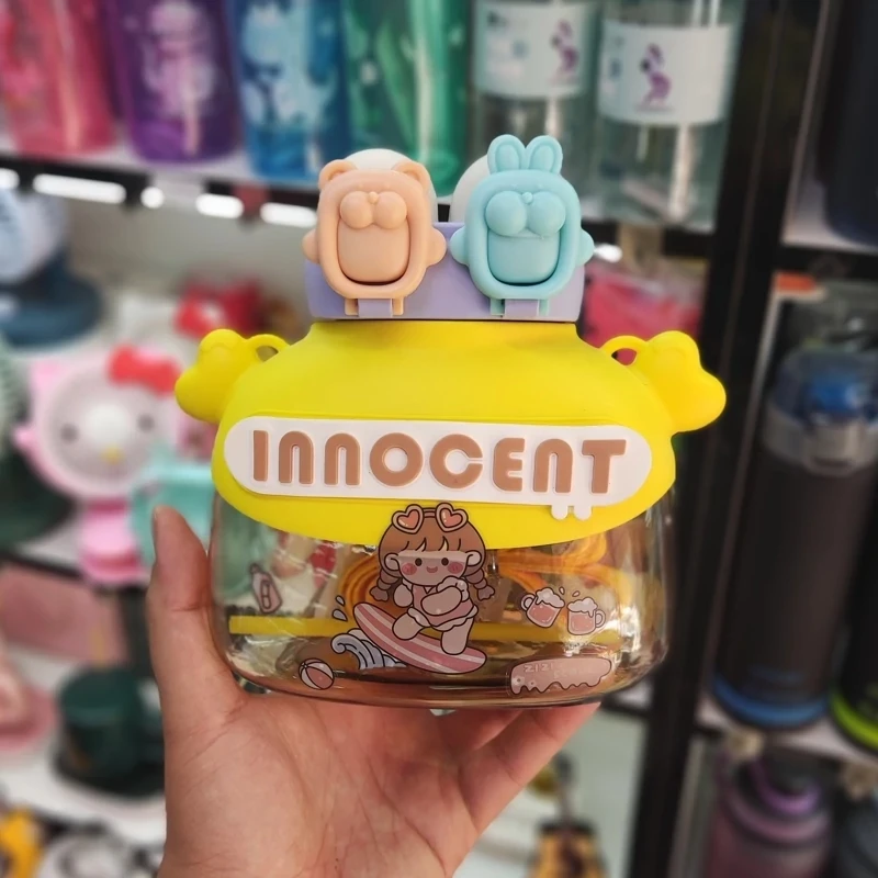 عکس شماره 5 : قمقمه کودک مدل دوکاره اکرولیک کد bobo216 ظرفیت 1.2 لیتر