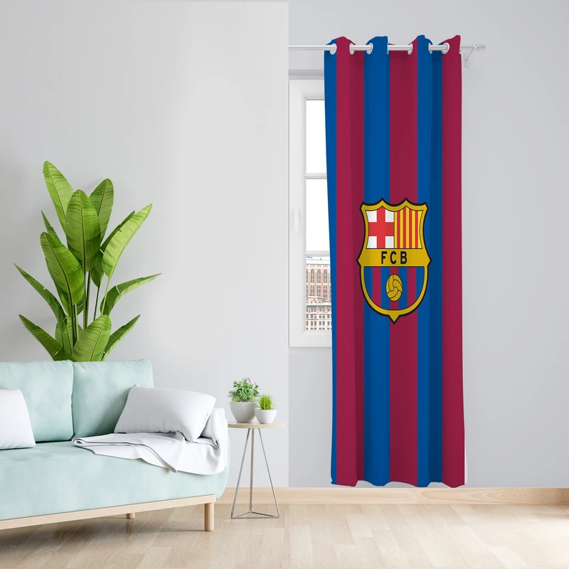 پرده طرح بارسلونا مدل مخمل پانچی کد L 1195R Z سایز 140x200 سانتی متر