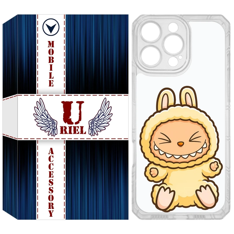 کاور یوریل مدل Clear کد 135 طرح لبوبو مناسب برای گوشی موبایل اپل iPhone 16 Pro