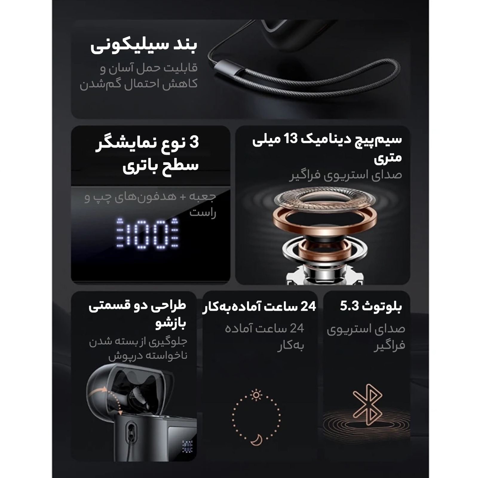 ‌هندزفری بی سیم مک دودو مدل HP-329 -  - 12