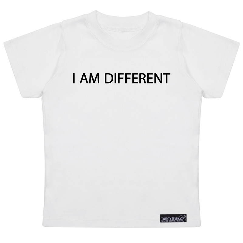 تی شرت آستین کوتاه پسرانه 27 مدل I Am Different کد MH966