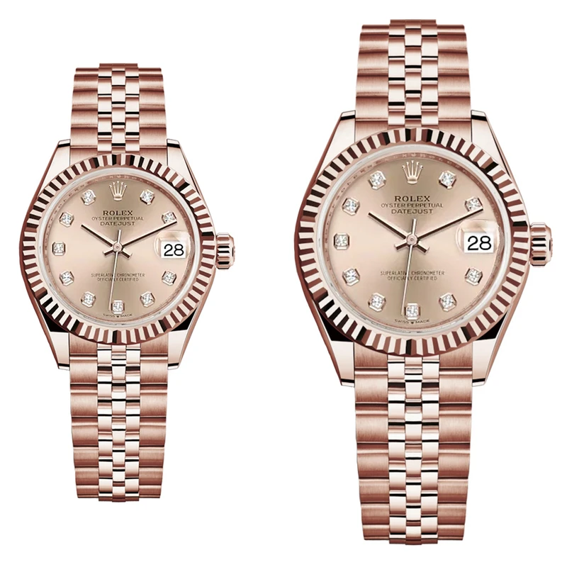 ست ساعت مچی عقربه ای زنانه و مردانه مدل دیت جاست کد HC3088