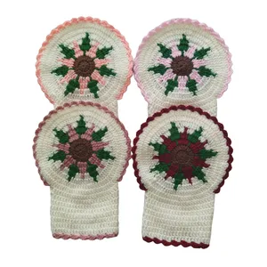 لیف حمام مدل گل هفت پر مجموعه 4 عددی