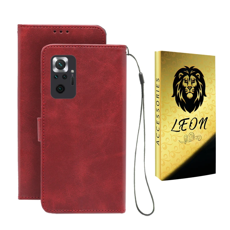 کیف کلاسوری لئون مدل Band Oro مناسب برای گوشی موبایل شیائومی Redmi Note 10 Pro Max