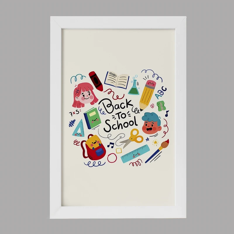 تابلو خندالو مدل بازگشت به مدرسه کد F6126