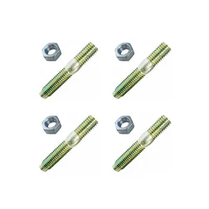 پیچ و مهره دو سر رزوه مدل M-10 بسته 4 عددی