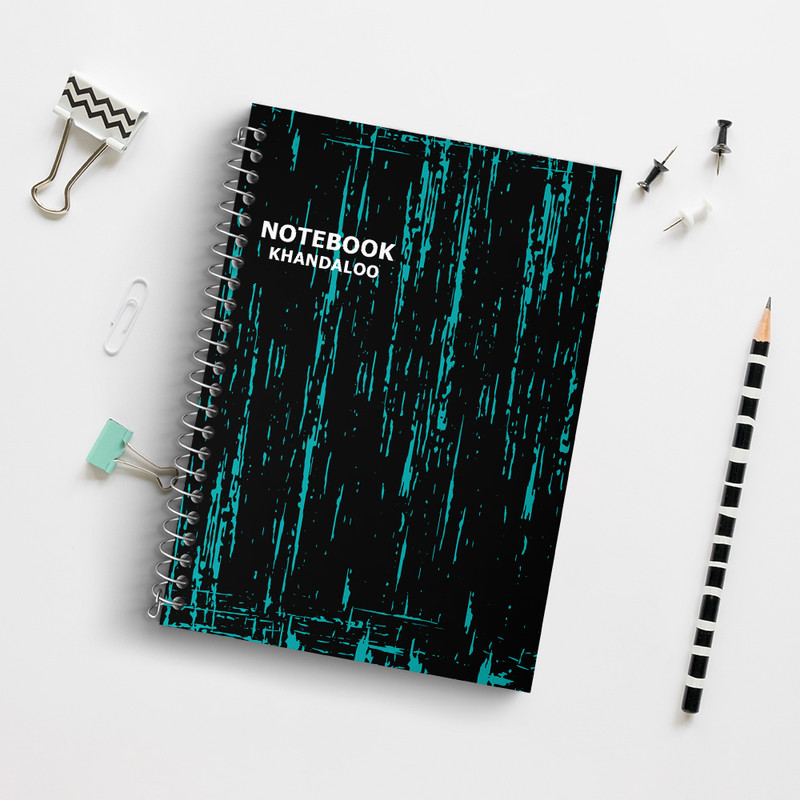 دفتر زبان 50 برگ خندالو مدل دو خط طرح مدرن کد N1168