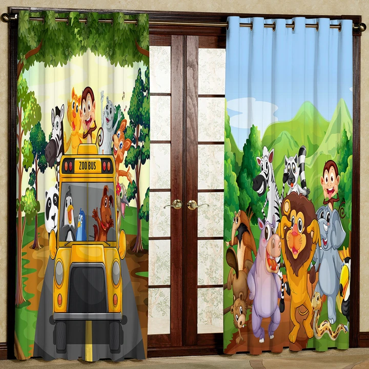 پرده پانچی کد 5202 سایز 280x140 سانتی متر