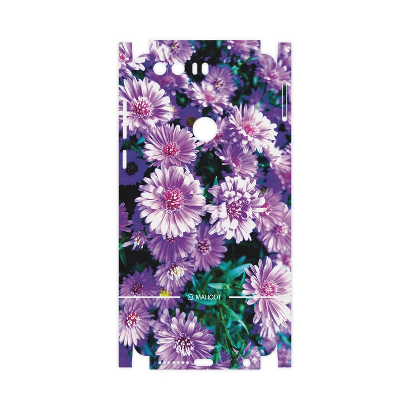 برچسب پوششی ماهوت مدل Purple-Flower-FullSkin مناسب برای گوشی موبایل آنر 8