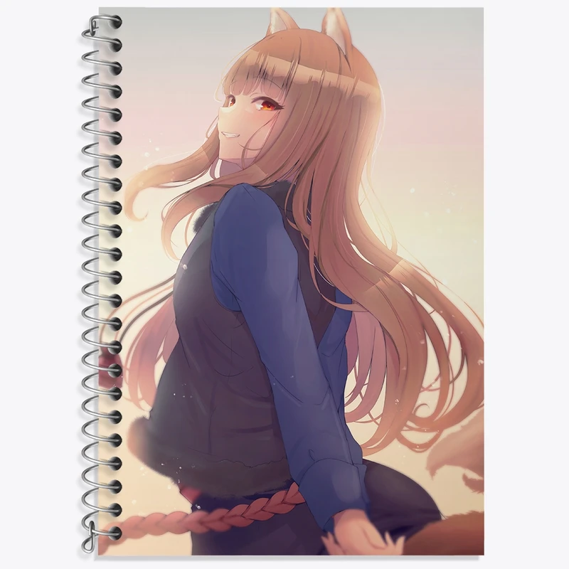 دفتر لغت 50 برگ خندالو طرح هولو انیمه ادویه و گرگ کد 36119