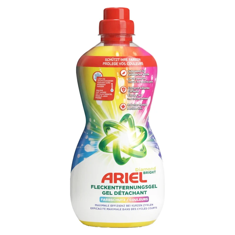 ژل لکه بر دستی بی رنگ آریل مدل FORC1 با رایحه گل های بهاری مناسب البسه های رنگی حجم 800 میلی لیتر