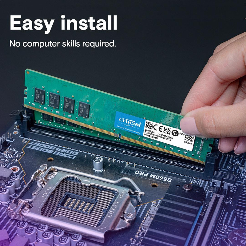 رم دسکتاپ DDR4 تک کاناله 3200 مگاهرتز CL22 کروشیال مدل CT8G4DFRA32A ظرفیت 8 گیگابایت