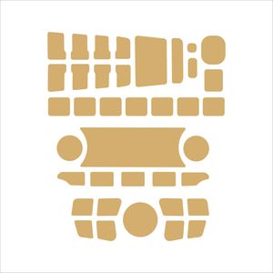 محافظ دکمهای فرمان ، مانیتور ، پنل تهویه ، شیشه بالابر مدل PH-j82 مناسب برای شاهین مجموعه 38 عددی