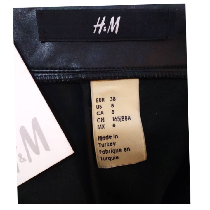 شلوار زنانه اچ اند ام مدل چرم Deko