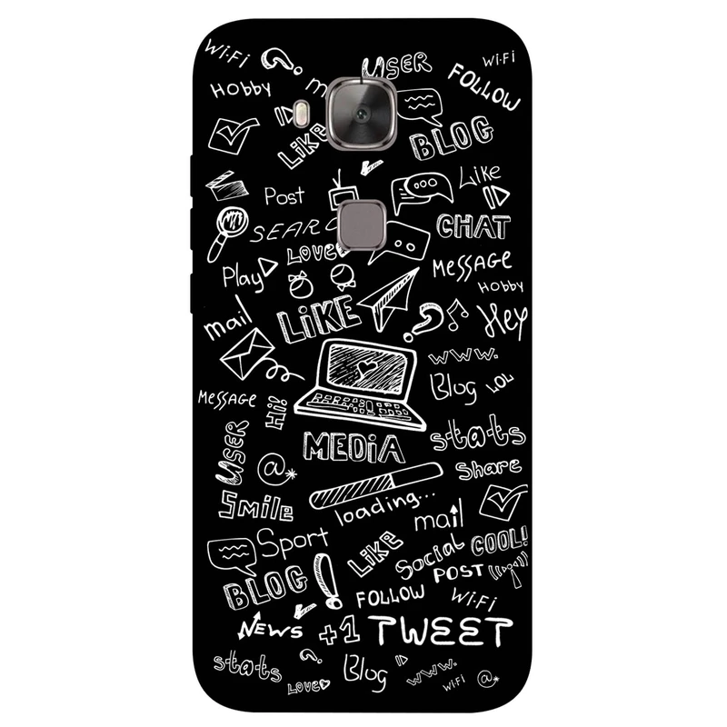 کاور مگافون طرح رسانه های اجتماعی مدل 1898 مناسب برای گوشی موبایل هوآوی G8