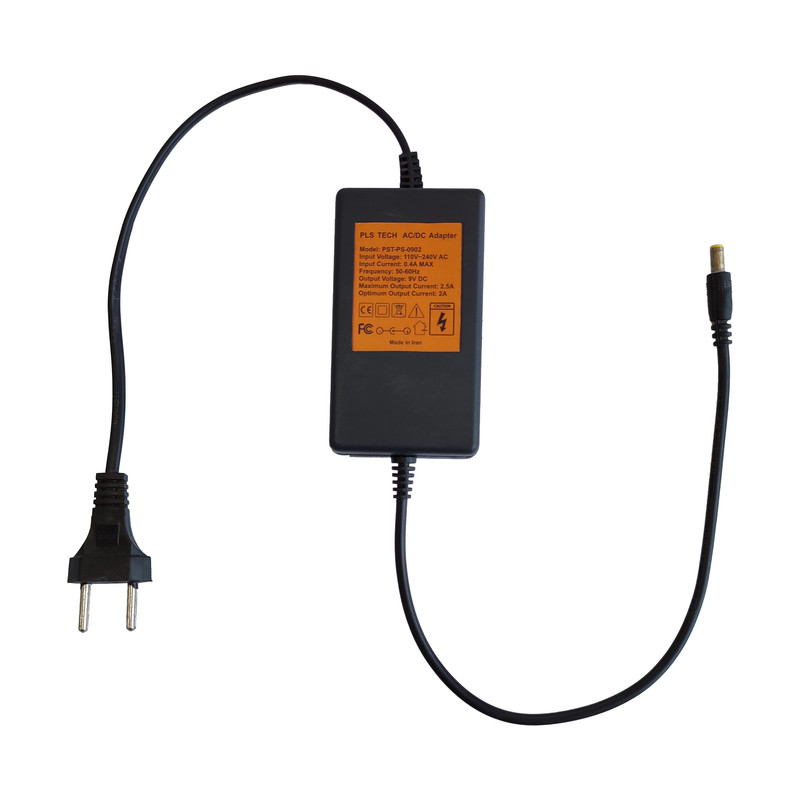 آداپتور بین راهی 9 ولت 2 آمپر مدل PST-PS-0902 آداپتور بین راهی 9 ولت 2 آمپر مدل PST-PS-0902