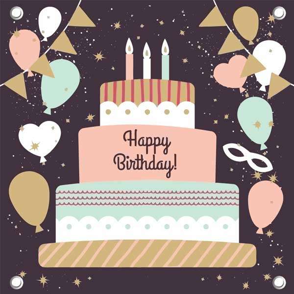 بنر طرح کیک تولد کد BnArt-46