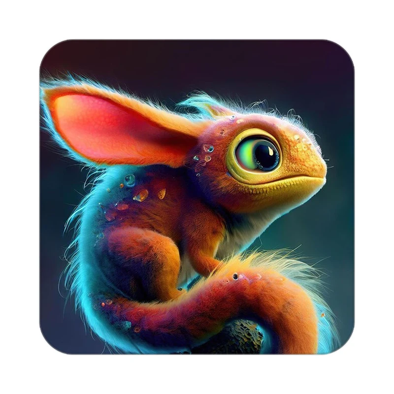 زیر لیوانی کاکتی طرح حیوانات رنگی مدل mp25482