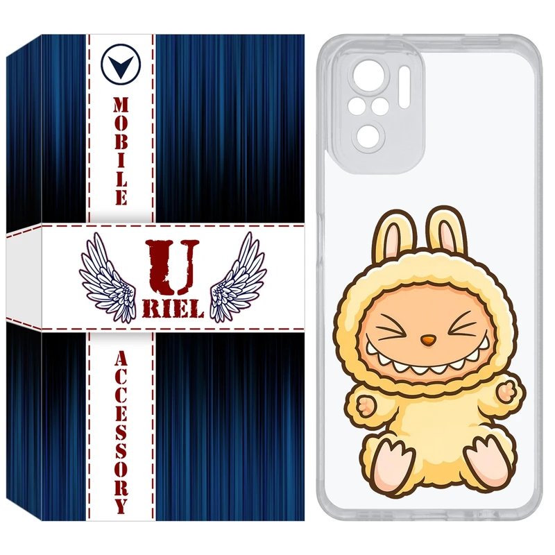 کاور یوریل مدل Clear کد 135 طرح لبوبو Labubu مناسب برای گوشی موبایل شیائومی Redmi Note 10 4G / Note 10S / Poco M5s
