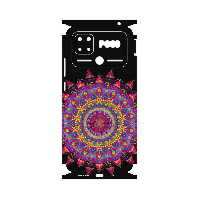 برچسب پوششی ماهوت مدل Mandala Design 5-FullSkin مناسب برای گوشی موبایل شیائومی Poco C40