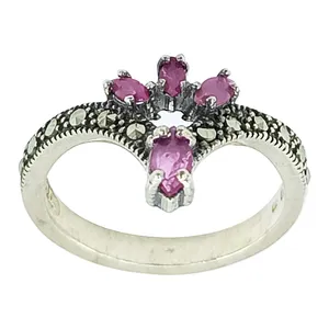 انگشتر نقره زنانه سلین کالا مدل یاقوت ce-As326