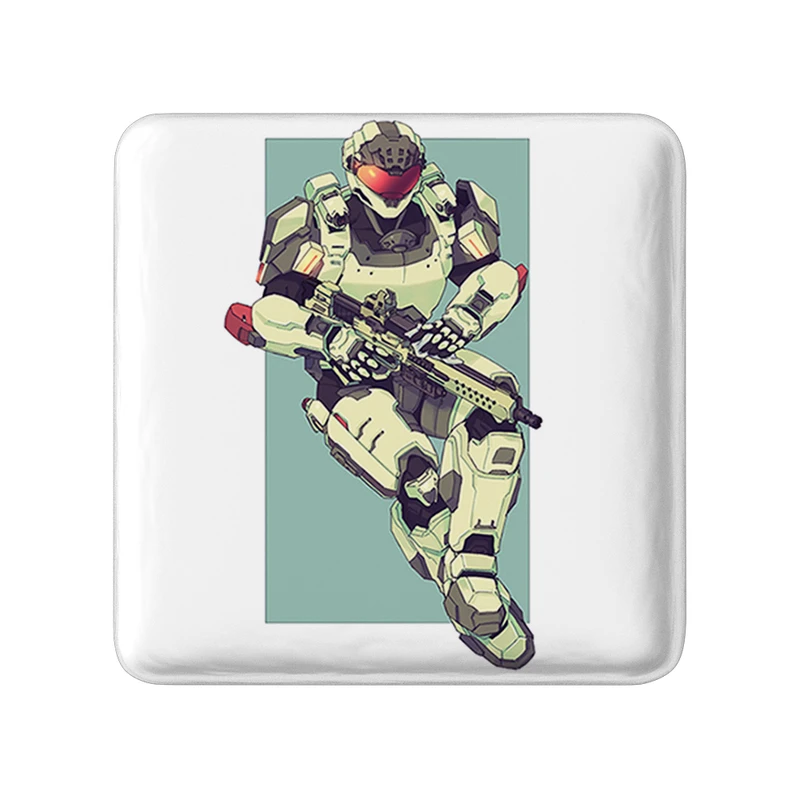 مگنت خندالو طرح بازی هیلو (Halo) مدل مربعی کد 31509