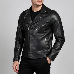 کت چرم مردانه مدل تک الدوز 