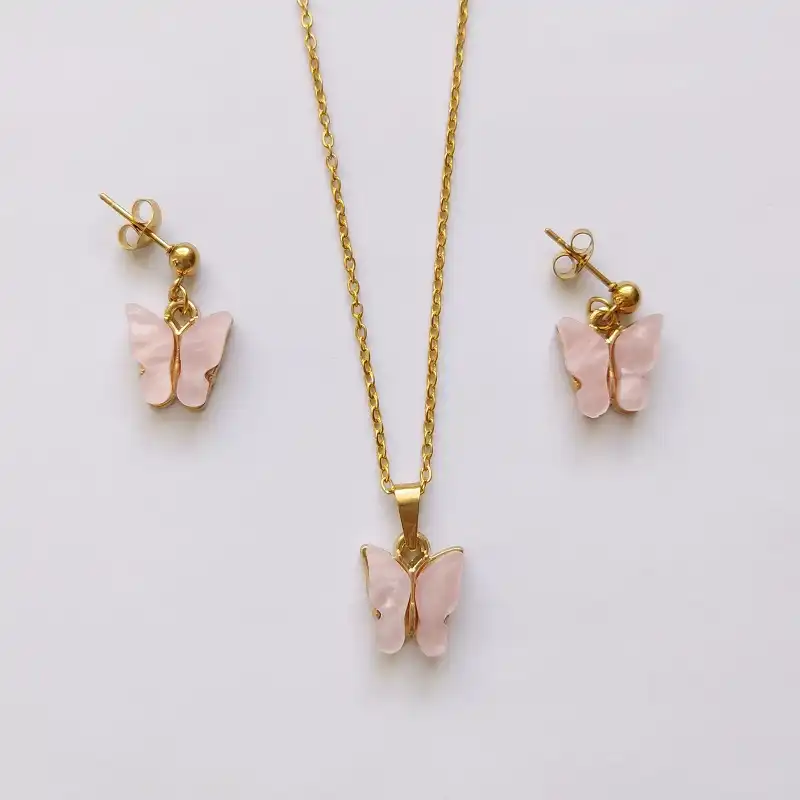 نیم ست زنانه مدل پروانه صدفی 140