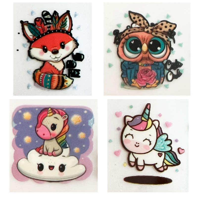 استیکر پارچه و لباس مدل کیوت پاک کد 02 مجموعه 2 عددی