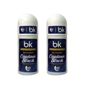 رول ضد تعریق آقایان بی کی مدل captain black حجم 60 میلی لیتر مجموعه 2 عددی