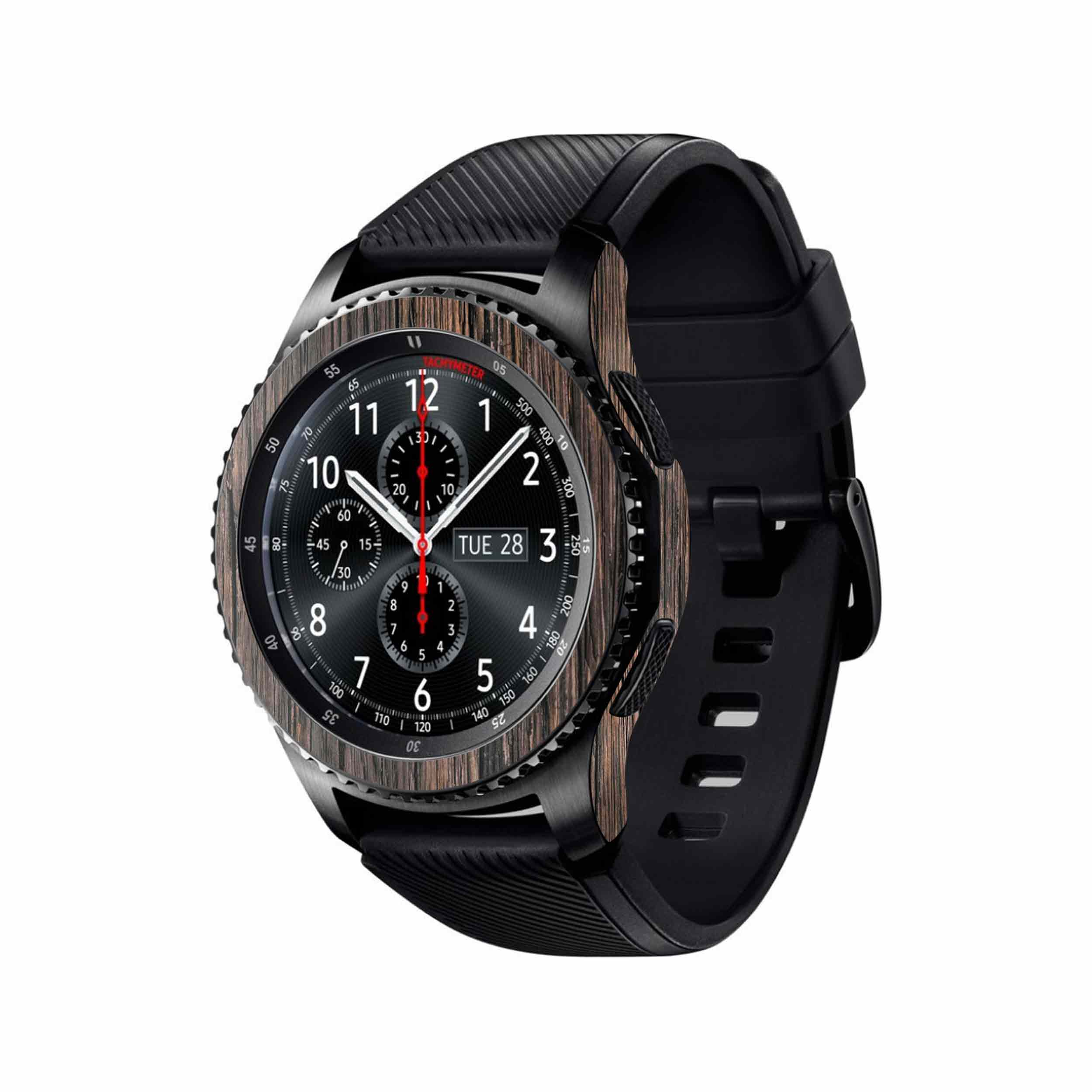 برچسب ماهوت طرح Burned-Wood مناسب برای ساعت هوشمند سامسونگ Galaxy Gear S3 Frontier