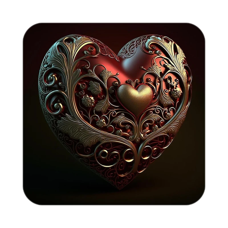 زیر لیوانی کاکتی مدل عاشقانه کد mp11828