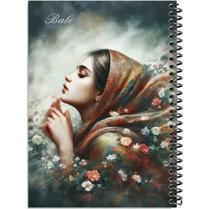 دفتر طراحی 50 برگ انتشارات بله مدل کاغذ ضخیم طرح دخترانه کد Q539