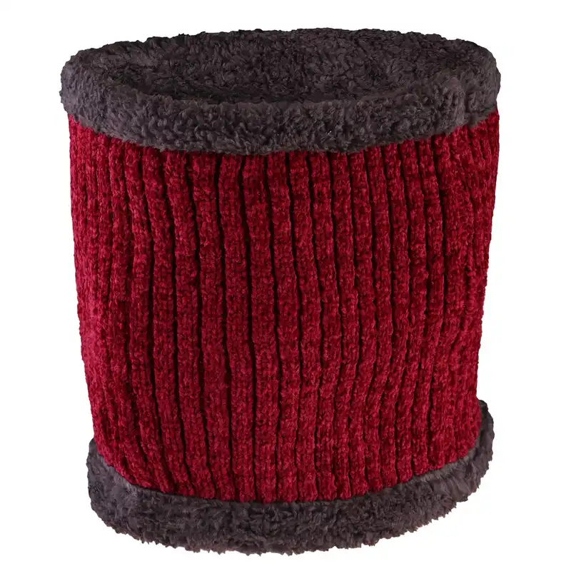 ست کلاه و شالگردن بافتنی مدل داخل خز طرح NY