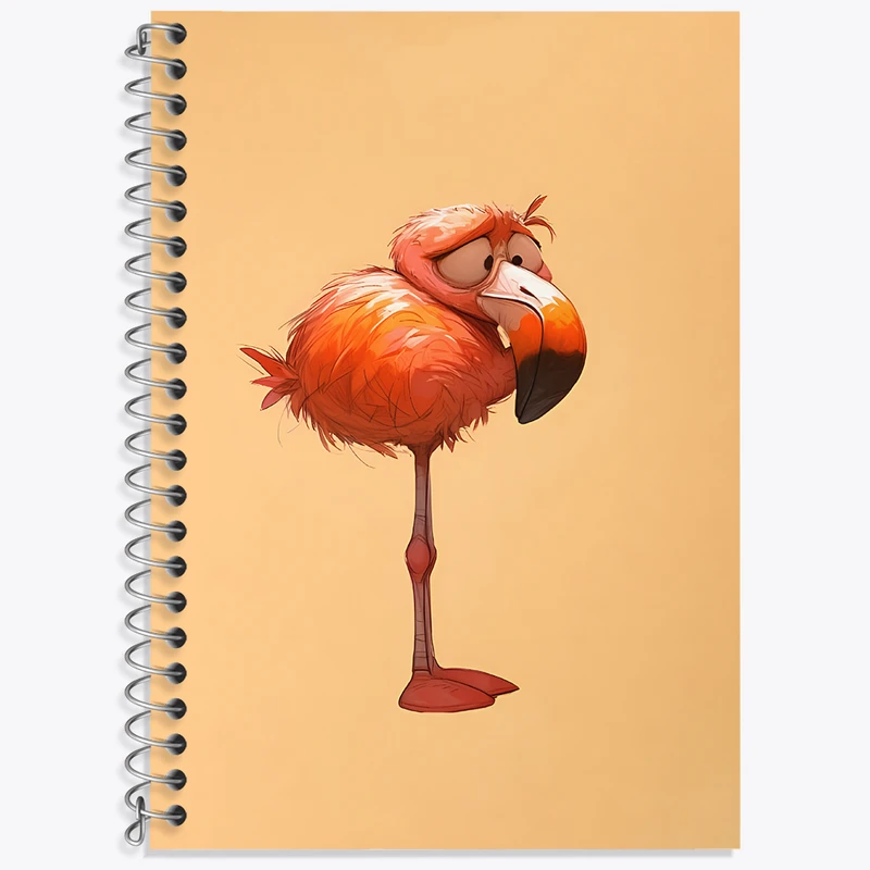 دفتر نت موسیقی 50 برگ خندالو طرح فلامینگوی ناراحت کد N5495