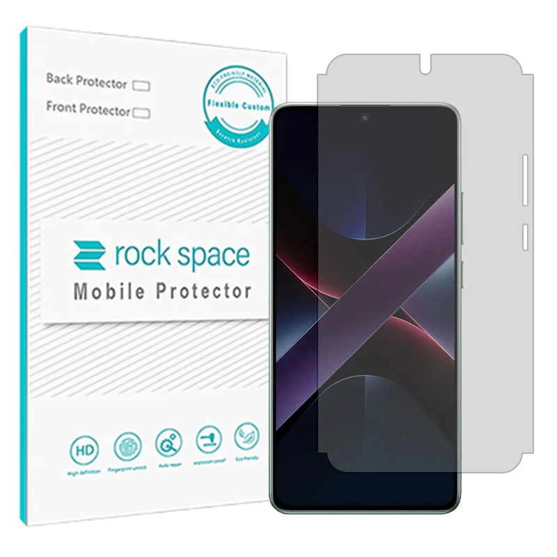 محافظ صفحه نمایش شفاف راک اسپیس مدل Resistant مناسب برای گوشی موبایل شیائومی Poco X7 Pro